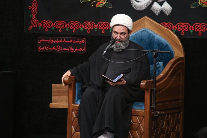 تصاویر/  مراسم هفتگی هیئت ضدصهیونیستی انصار ولایت دارالعباده یزد