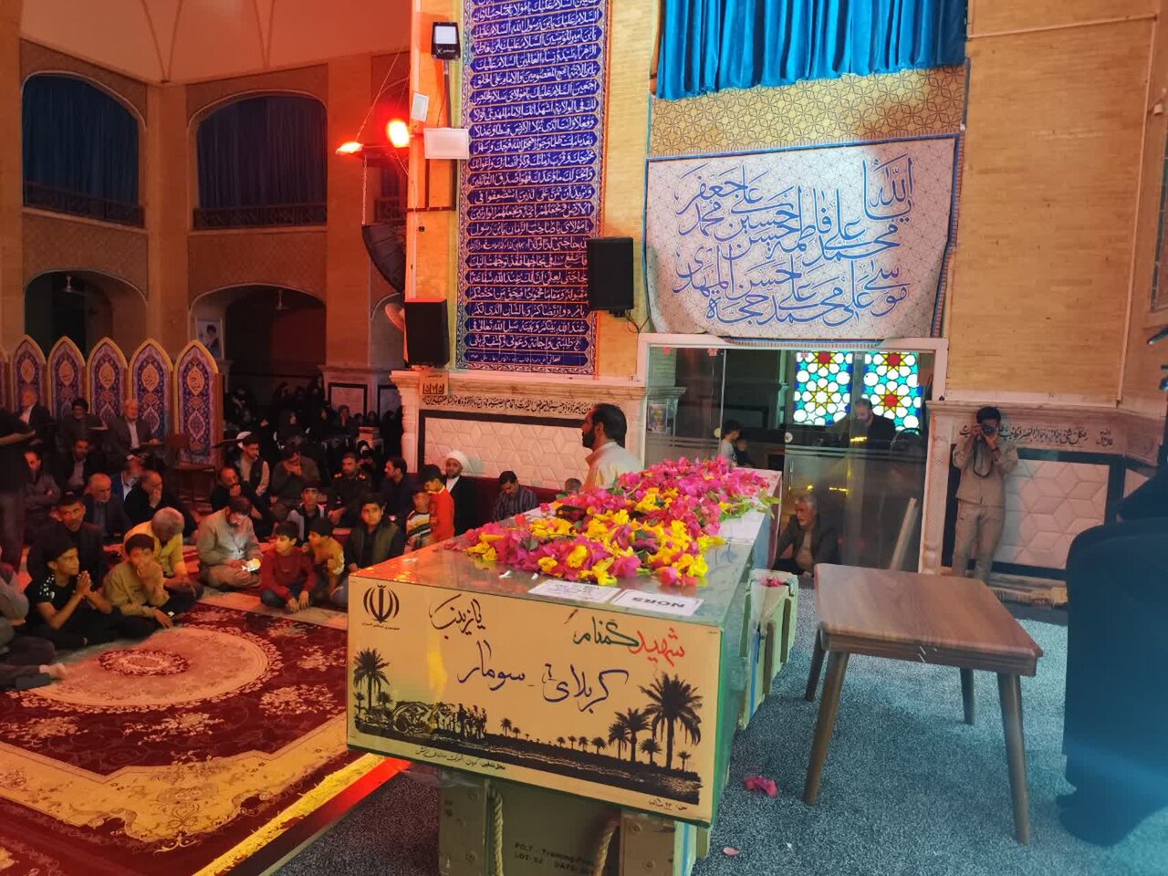 تصاویر/ پیکر پاک شهید گمنام دوران دفاع مقدس میهمان شهر بم