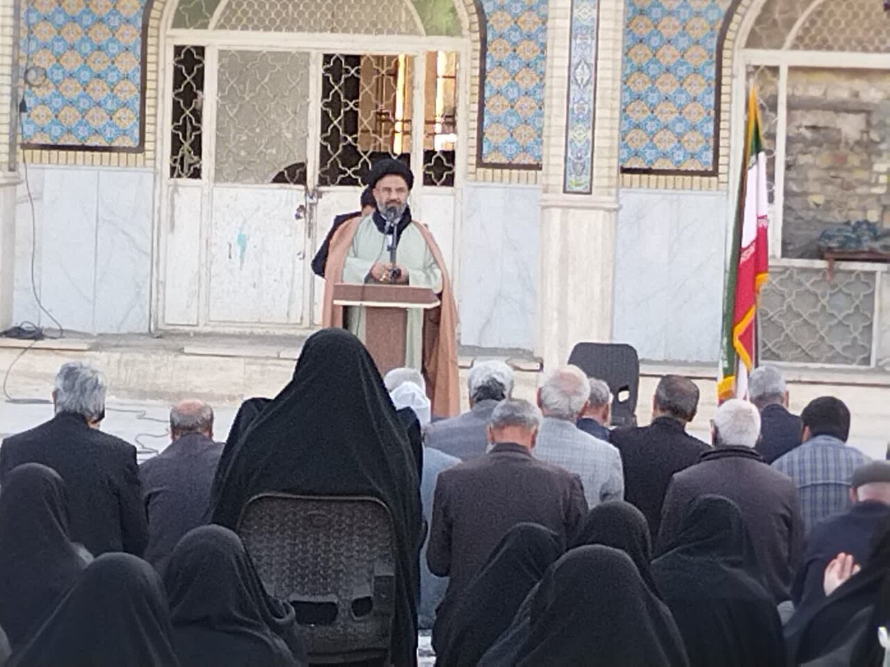 اقامه نماز طلب باران رحمت در راوند کاشان+عکس