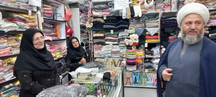 تصاویر/ بازدید امام‌جمعه آران و بیدگل از اصناف سطح شهر