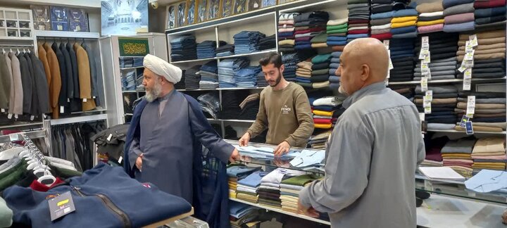 تصاویر/ بازدید امام‌جمعه آران و بیدگل از اصناف سطح شهر