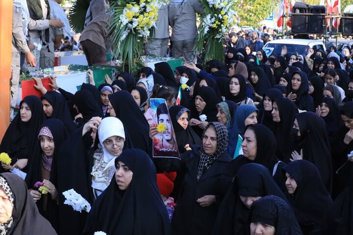 تصاویر / تشییع ۸ شهید گمنام و بازگشت پیکر شهید اکبر صفی صمغ‌آبادی پس از چهار دهه در شهرستان آبیک