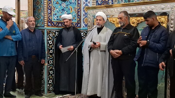 تصاویر/ آئین بازگشایی وعطر افشانی ضریح مطهر امامزادگان شهر جوپار