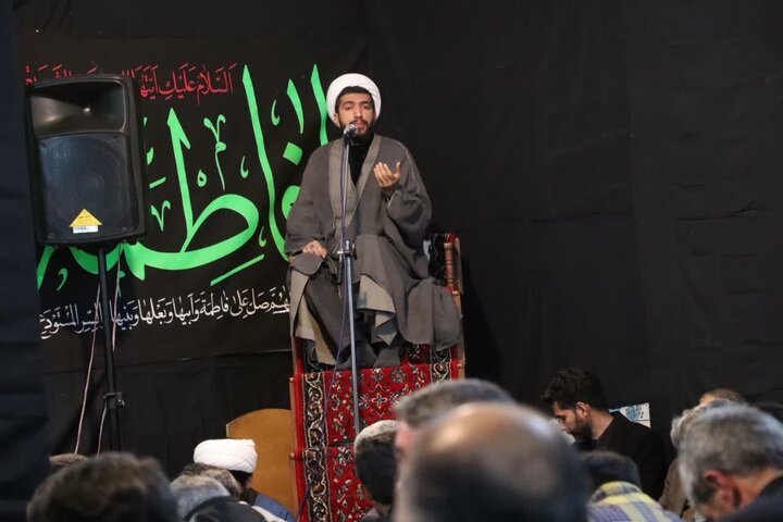 تصاویر/ مراسم گرامیداشت ایام فاطمیه در اصغریه تکاب