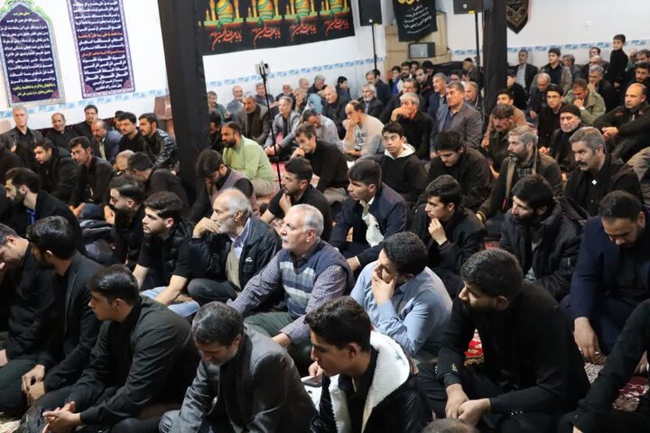 تصاویر/ مراسم گرامیداشت ایام فاطمیه در اصغریه تکاب