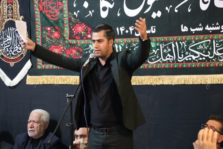 تصاویر/ مراسم گرامیداشت ایام فاطمیه در اصغریه تکاب