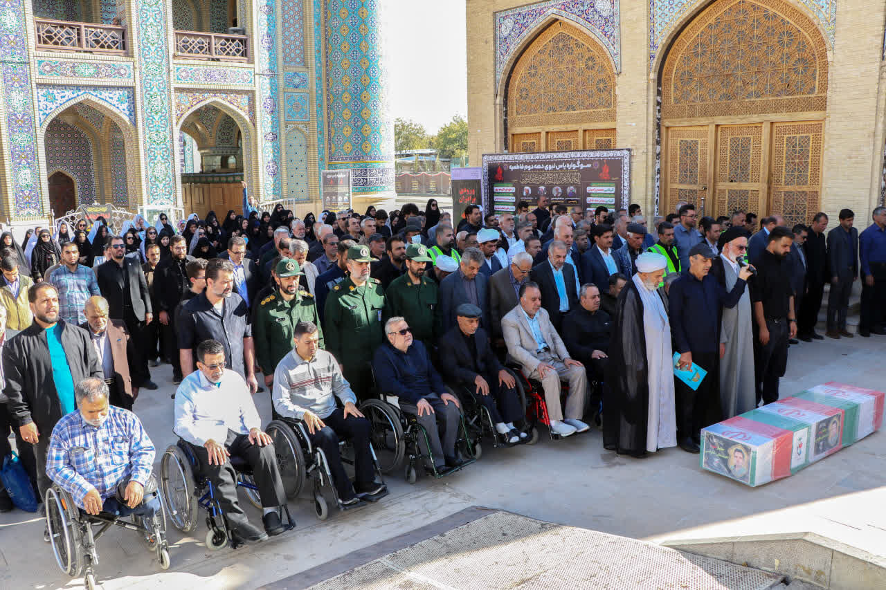 پیکر جانباز شهید خلوصی در شیراز تشییع شد