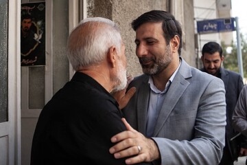 تصاویر/ دیدار سخنگوی شورای نگهبان با خانواده شهید ناظر «مهدی طالب‌زاده»