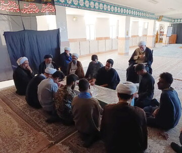 حوزه/ تصاویر میزبانی طلاب و اساتید مدرسه علمیه الغدیر نراق از شهید گمنام