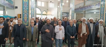 تصاویر/آیین تشییع شهید گمنام در ساوه