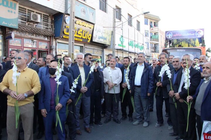 تصاویر / تشییع شهدای گمنام در شهر الوند