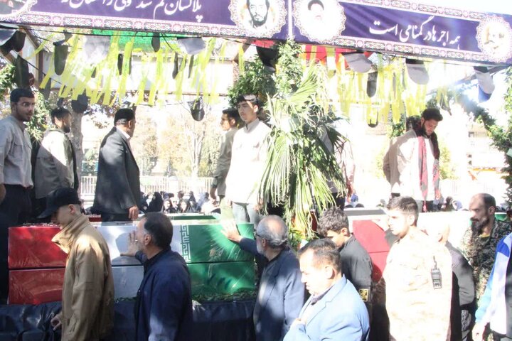 تصاویر / تشییع شهدای گمنام در شهر الوند