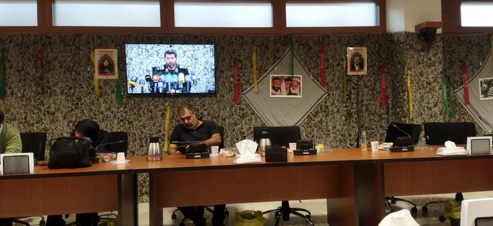 تصاویر/ نشست خبری مراسم تشییع پیکرهای مطهر 300 شهید گمنام دفاع مقدس