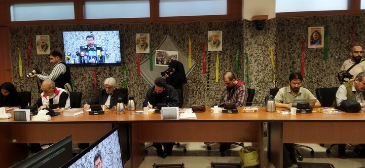 تصاویر/ نشست خبری مراسم تشییع پیکرهای مطهر 300 شهید گمنام دفاع مقدس