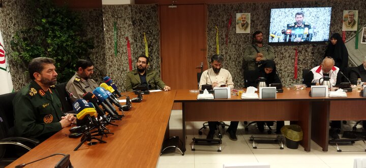 تصاویر/ نشست خبری مراسم تشییع پیکرهای مطهر 300 شهید گمنام دفاع مقدس