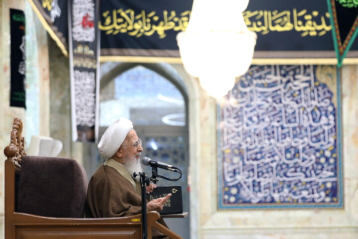 تصاویر/ درس اخلاق آیت الله العظمی جوادی آملی