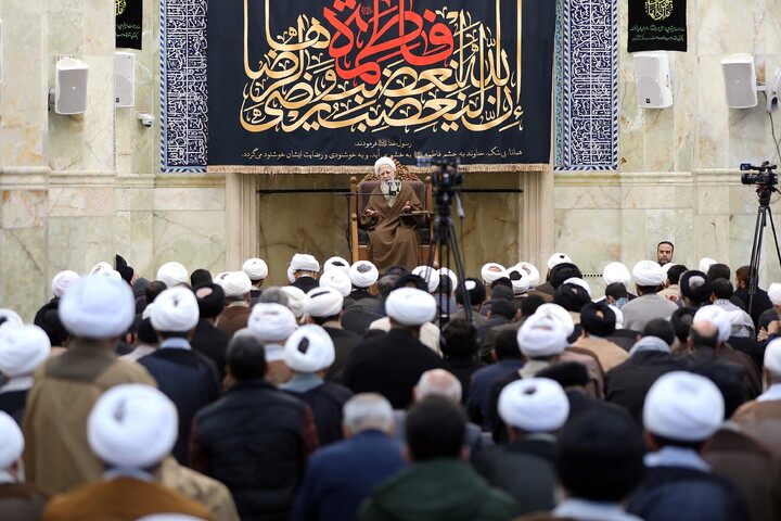 تصاویر/ درس اخلاق آیت الله العظمی جوادی آملی