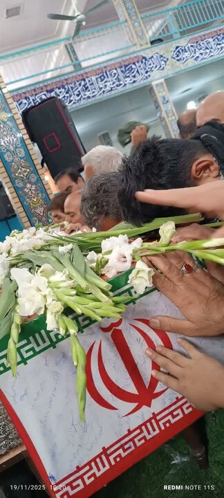 تصاویر/آیین تشییع شهید گمنام در ساوه