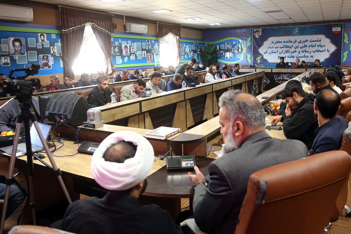 تصاویر/ نشست خبری فرماندهی سپاه امام علی ابن الی طالب(ع)