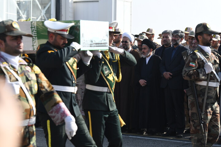 تصاویر/ استقبال از پیکر مطهر 6 شهید گمنام در ارومیه