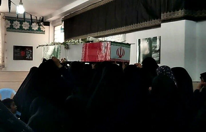 تصاویر/ شهید گمنام میهمان بانوان طلبه مدرسه علمیه ریحانه‌النبی‌ رفسنجان