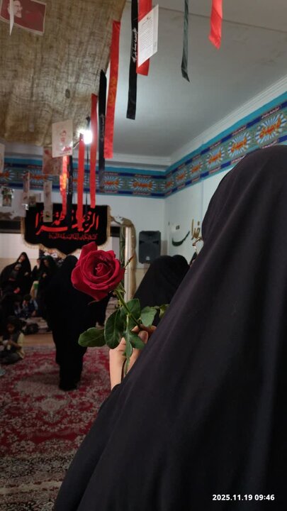 تصاویر/ شهید گمنام میهمان بانوان طلبه مدرسه علمیه ریحانه‌النبی‌ رفسنجان