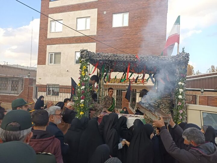 تصاویر/مراسم استقبال و تشییع پیکر مطهر شهید گمنام در شهرستان شازند