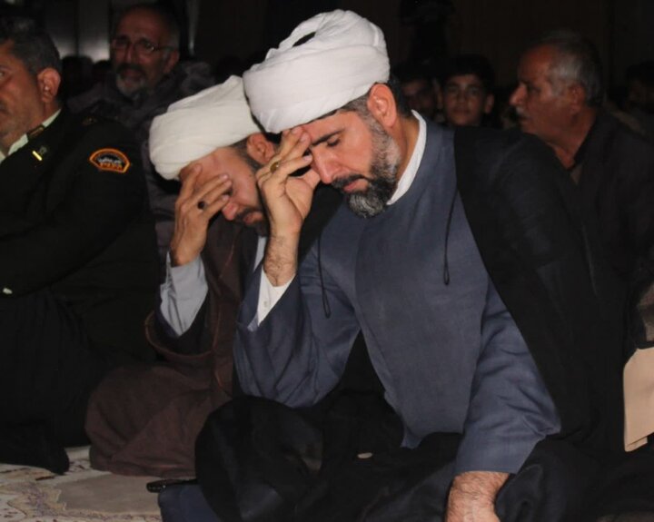 تصاویر/مراسم باشکوه عزاداری ایام  فاطمیه در مسجد امام حسین (ع) کامیاران