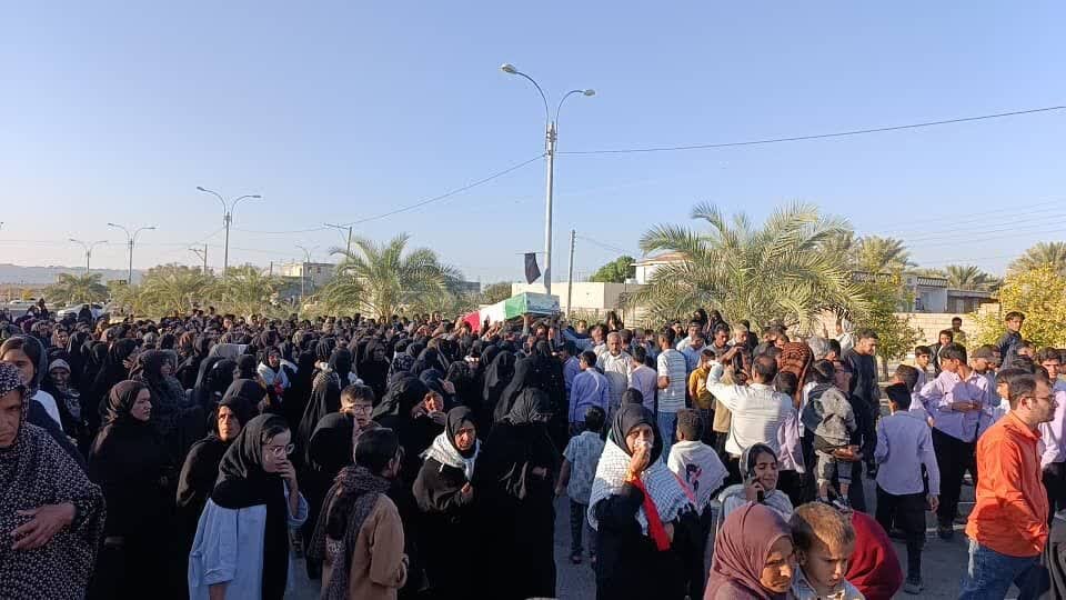 تصاویر تشییع شهید گمنام در شهر نودژ