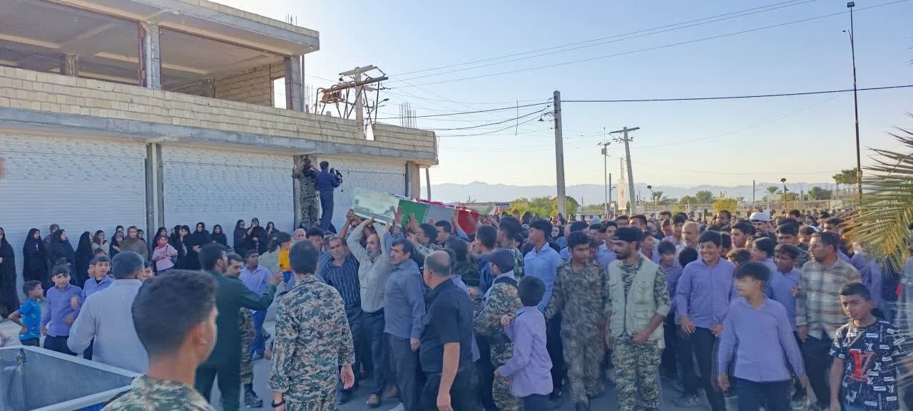 تصاویر تشییع شهید گمنام در شهر نودژ