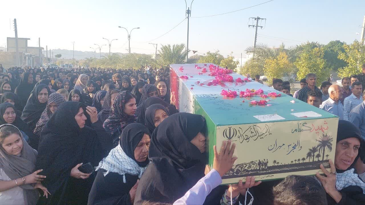 تصاویر تشییع شهید گمنام در شهر نودژ