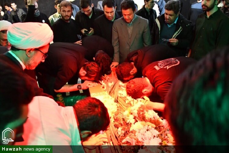 مراسم استقبال از پیکر مطهر شهید گمنام در دانشگاه تبریز برگزار شد