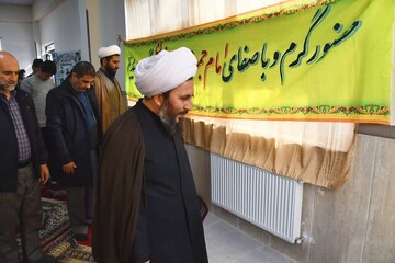 تصاویر/ حضور امام جمعه خوی در جمع دانش آموزان