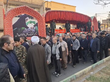 تصاویر/ مراسم تشییع شهدای گمنام در دارالشهدای آران وبیدگل