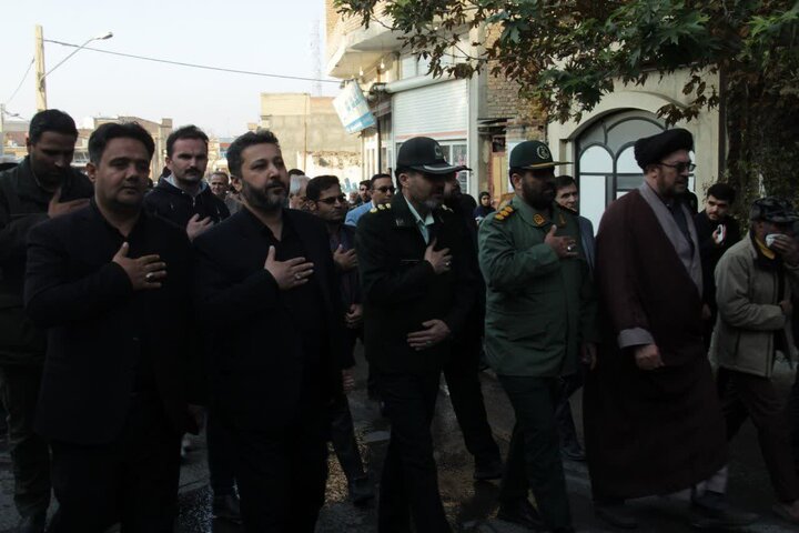 تصاویر/ تشییع پیکر شهدای گمنام در شهرستان نقده