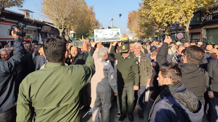 تصاویر/ تشییع پیکر شهدای گمنام در شهرستان نقده