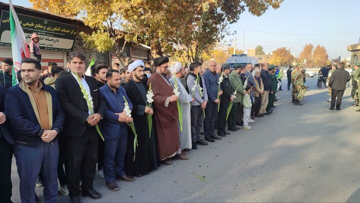 تصاویر/ تشییع پیکر شهدای گمنام در شهرستان نقده