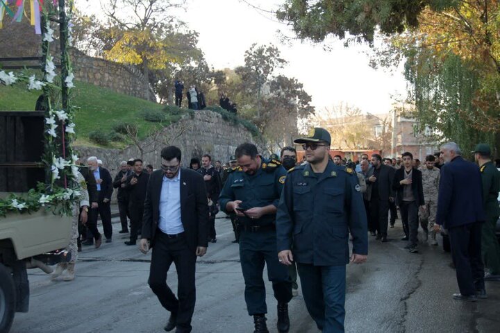 تصاویر/ تشییع پیکر شهدای گمنام در شهرستان نقده