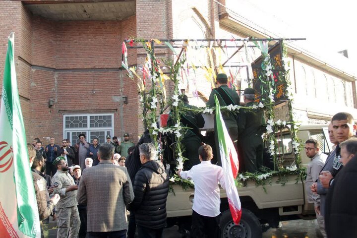 تصاویر/ تشییع پیکر شهدای گمنام در شهرستان نقده