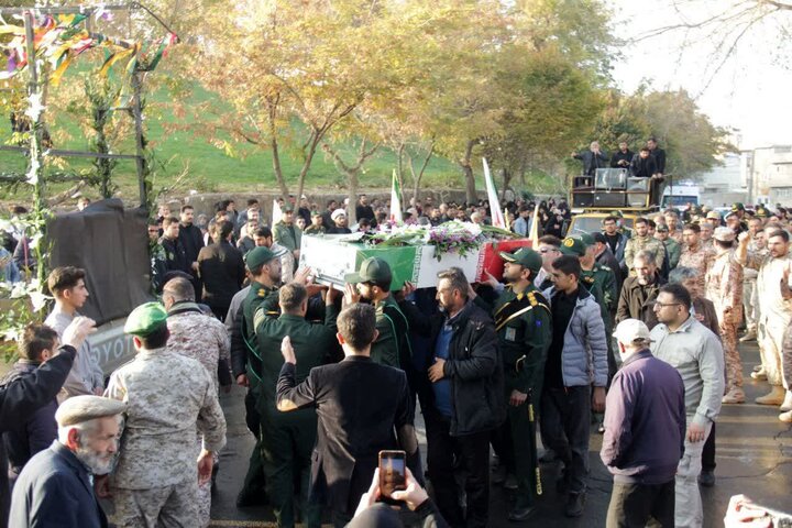 تصاویر/ تشییع پیکر شهدای گمنام در شهرستان نقده