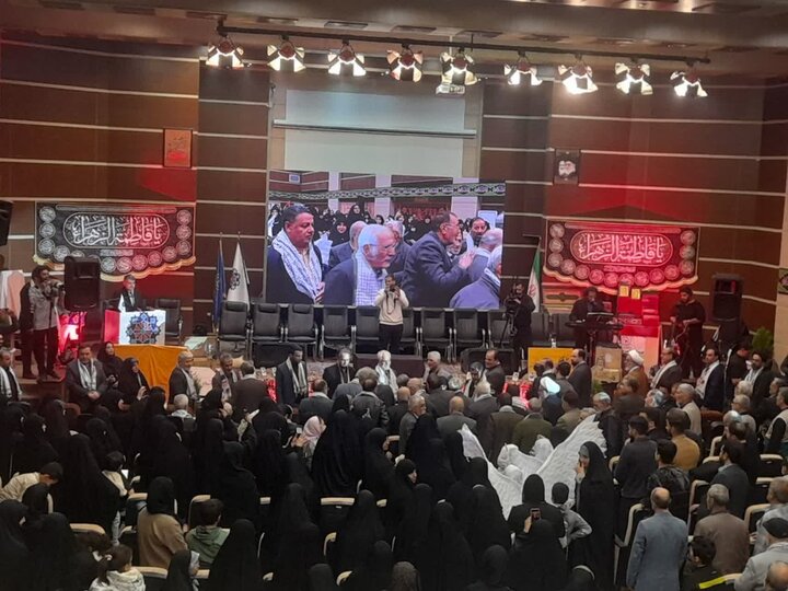 تصاویر/مراسم استقبال ازشهید گمنام در مدرسه علمیه فاطمه الزهرا(س) ساوه