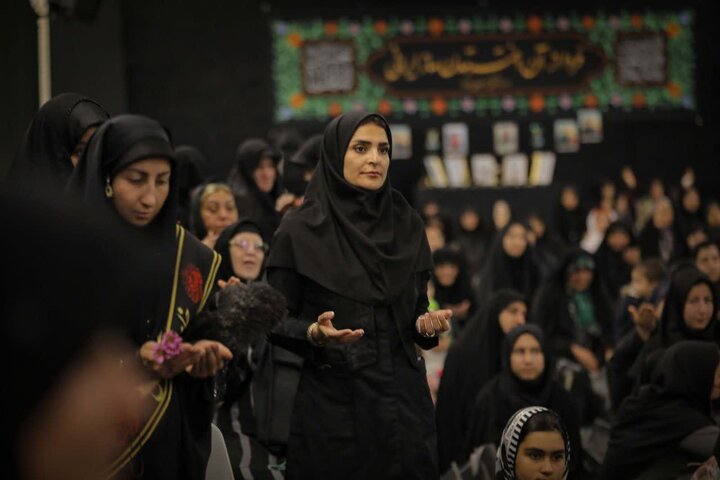 تصاویر/ مجلس روضه شهادت حضرت زهرا(س) در مصلای امام خمینی(ره) هشتگرد