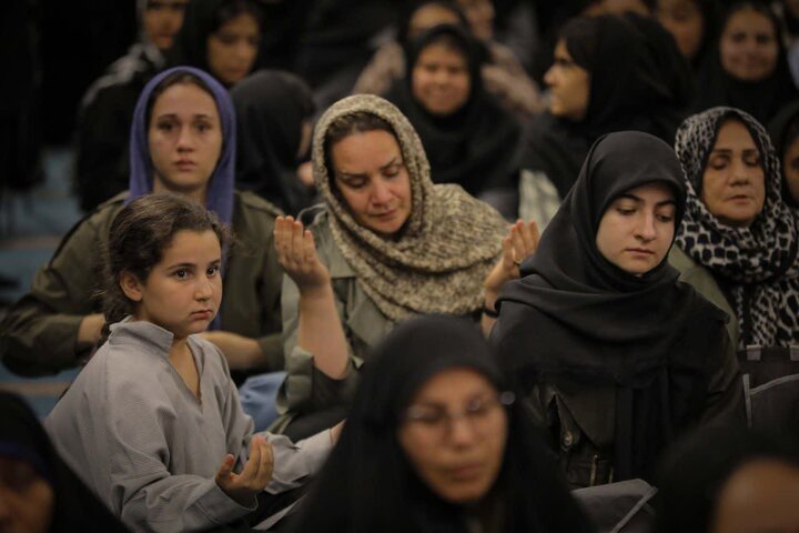 تصاویر/ مجلس روضه شهادت حضرت زهرا(س) در مصلای امام خمینی(ره) هشتگرد