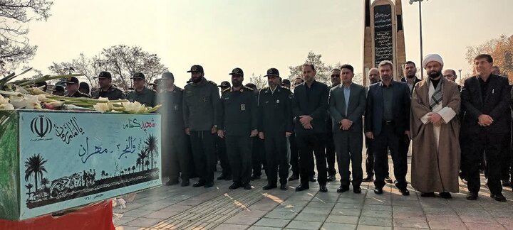 تصاویر/ آیین غبارروبی و عطرافشانی مزار شهدا و  بدرقه شهید گمنام در نقده