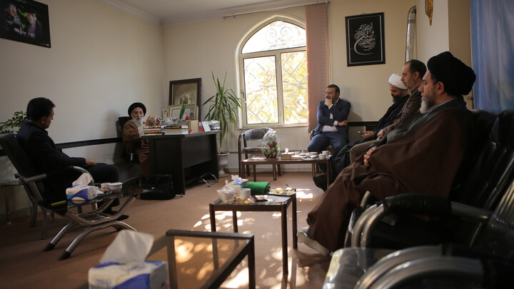 تصاویر/دیدار نماینده مردم همدان در مجلس شورای اسلامی با مدیر حوزه علمیه استان