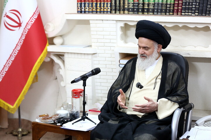 تصاویر/ دیدار رئیس سازمان بسیج مستضعفین با آیت الله بوشهری