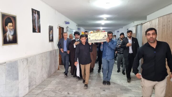 تصاویر/ استقبال از شهید گمنام در دانشگاه آزاد گناوه