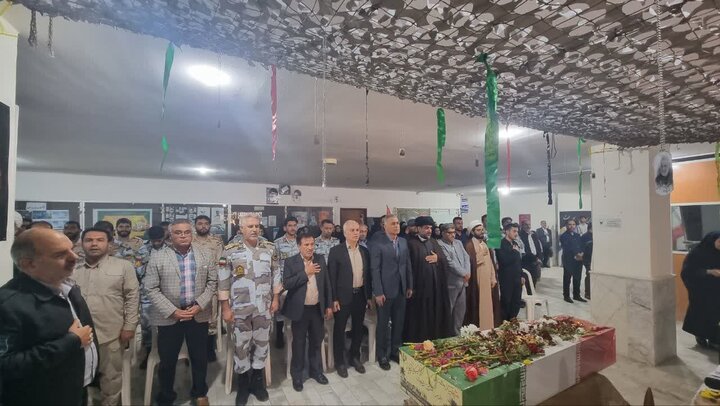 تصاویر/ استقبال از شهید گمنام در دانشگاه آزاد گناوه