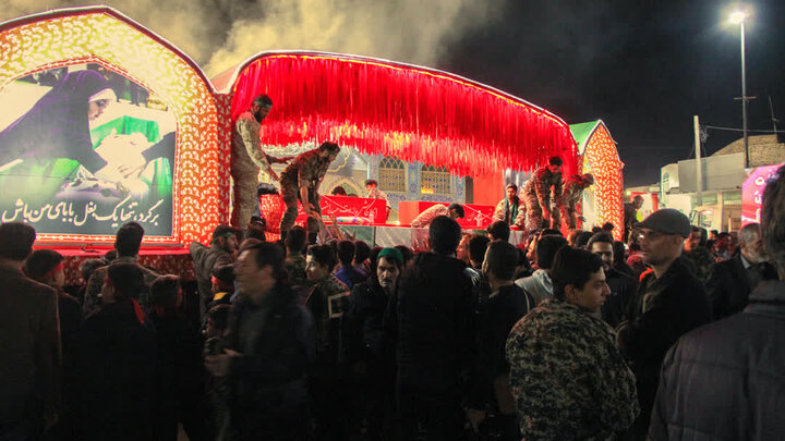 تصاویر/آیین بدرقه مردم آران و بیدگل از کاروان اهالی بهشت