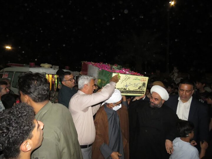 تصاویر/ استقبال از شهید گمنام در سیراف